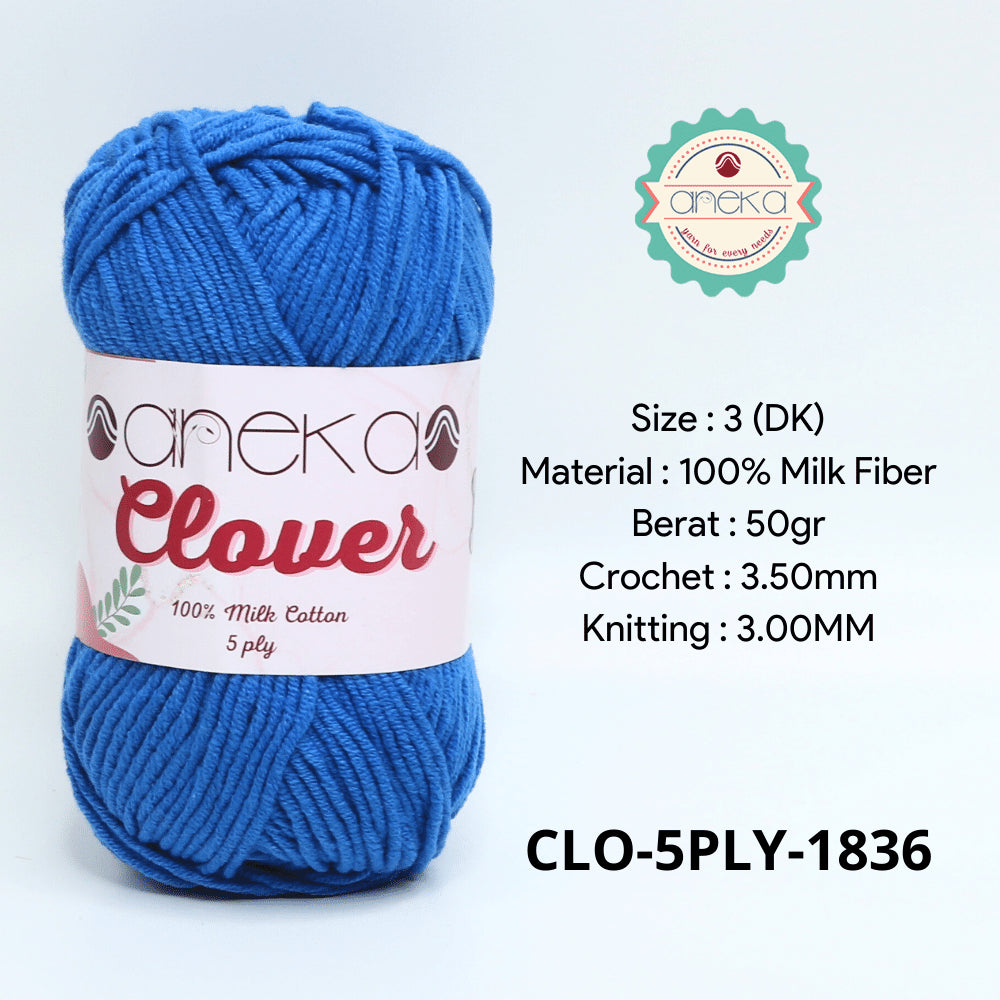 KATALOG - Benang Rajut Clover Katun Susu 5 PLY / 100% Milk Fiber Crochet Knitting Yarn Part 2