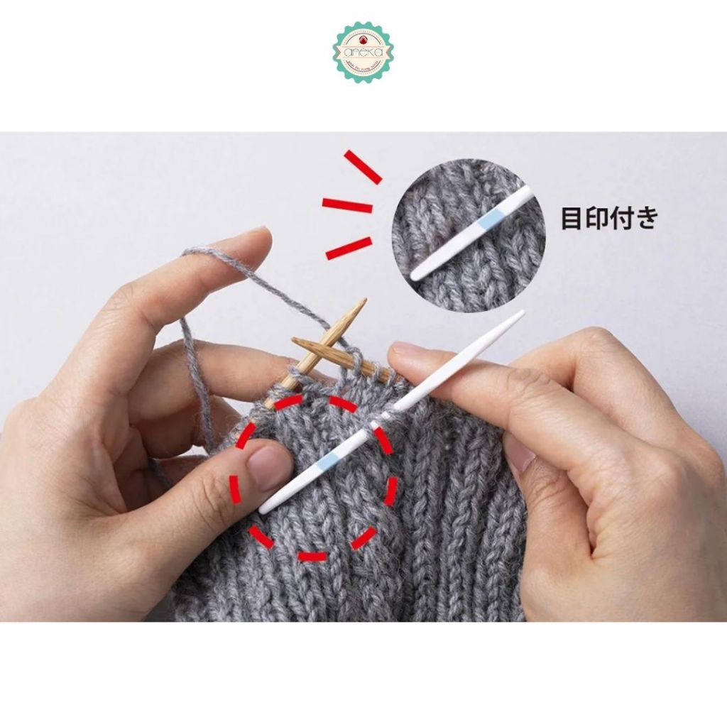 Tulip - Cable Stitch Needles Assorted (Color Coded) / Set Jarum Rajut Warna-Warni