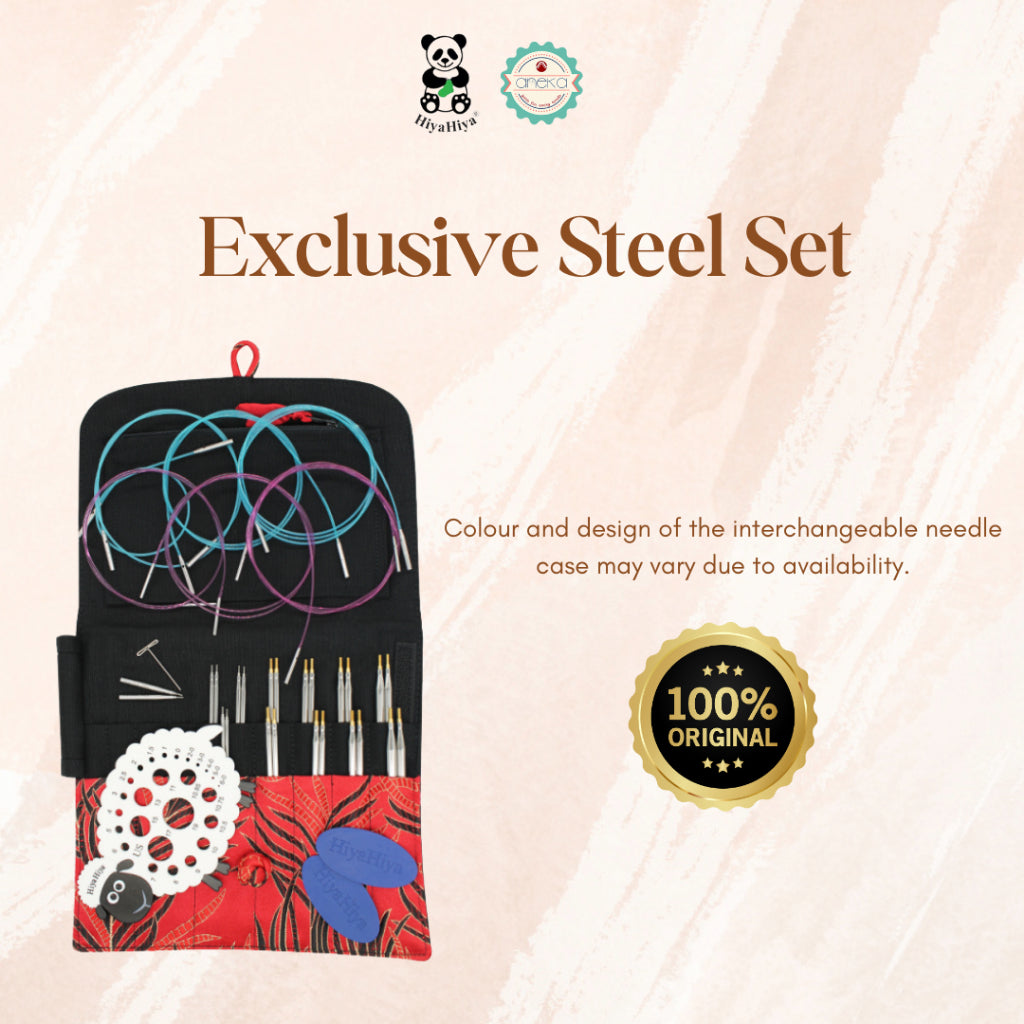 HIYAHIYA - Alat Rajut Knitting Exclusive Steel Set