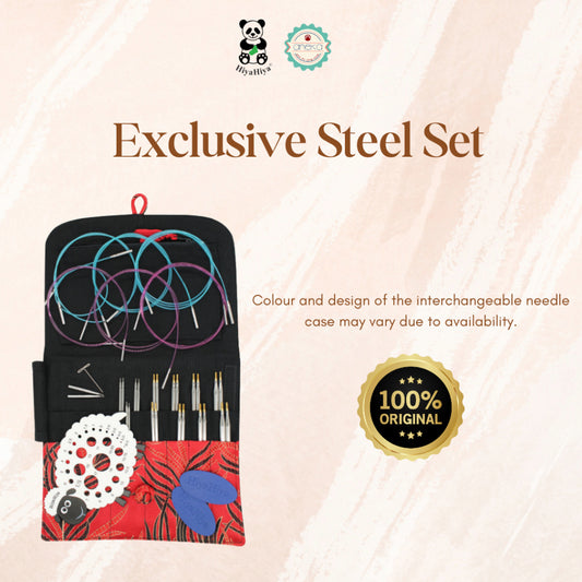 HiyaHiya - Alat Rajut Knitting Exclusive Steel Set