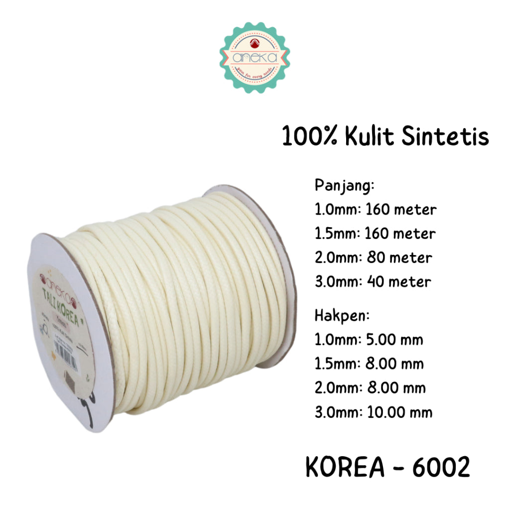 KATALOG - Tali Kulit Gelang Korea Warna / Wax Cord Part 2