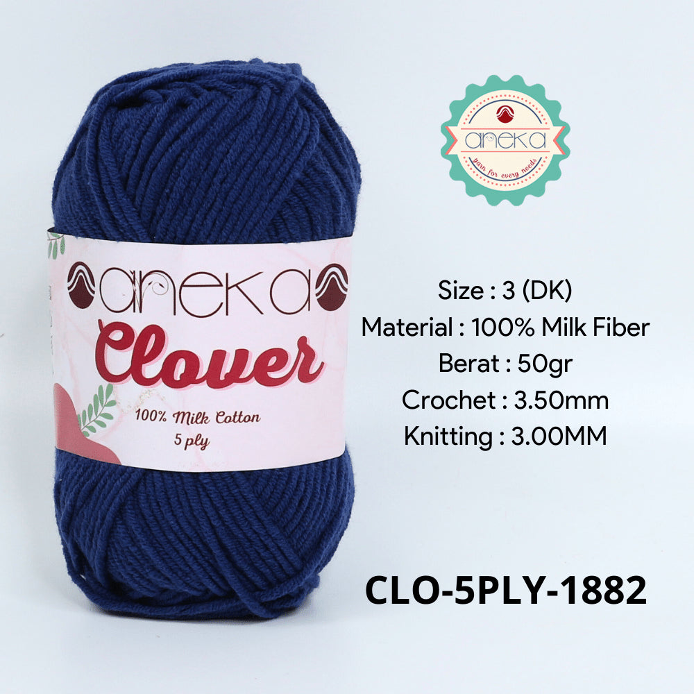 KATALOG - Benang Rajut Clover Katun Susu 5 PLY / 100% Milk Fiber Crochet Knitting Yarn Part 2