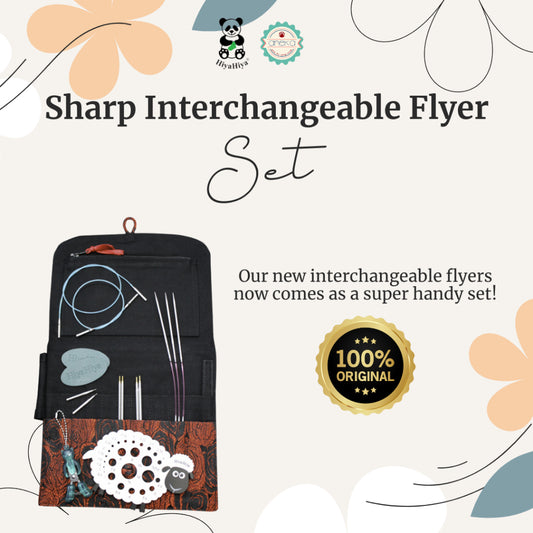 HiyaHiya - Alat Rajut Knitting Sharp Interchangeable Flyer Set