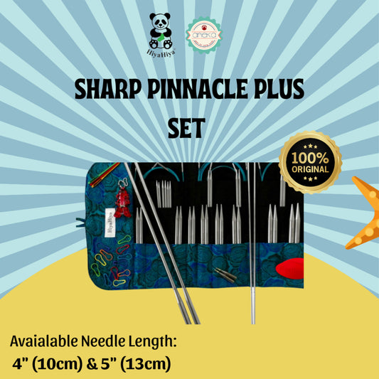 HiyaHiya - Alat Rajut Knitting Sharp Pinnacle Plus Set