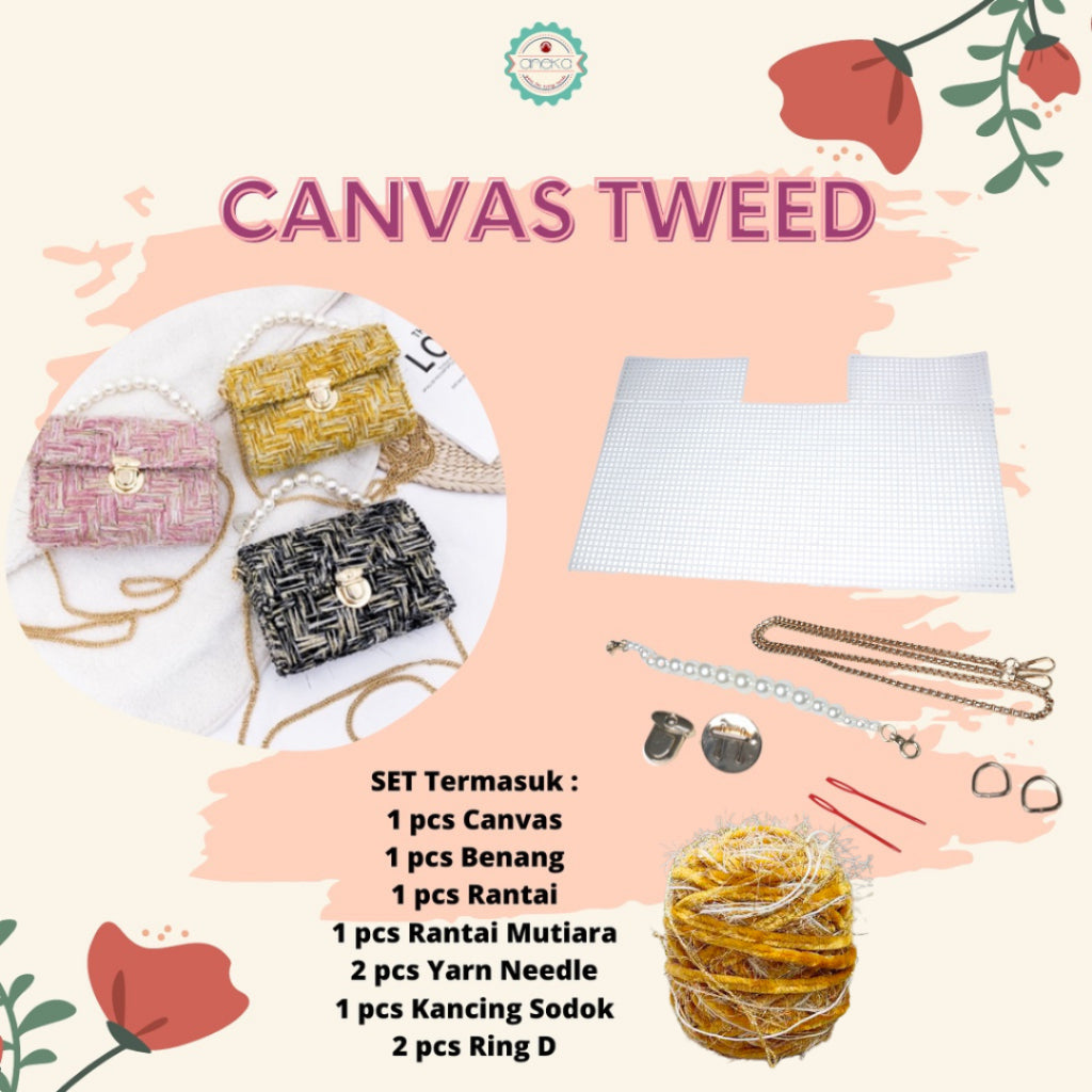 ANEKA - Canvas Plastic / Kanvas Plastik Tweed DIY