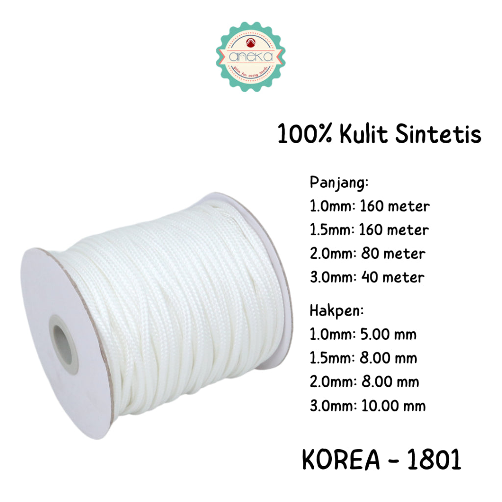 KATALOG - Tali Kulit Gelang Korea Warna / Wax Cord Part 2