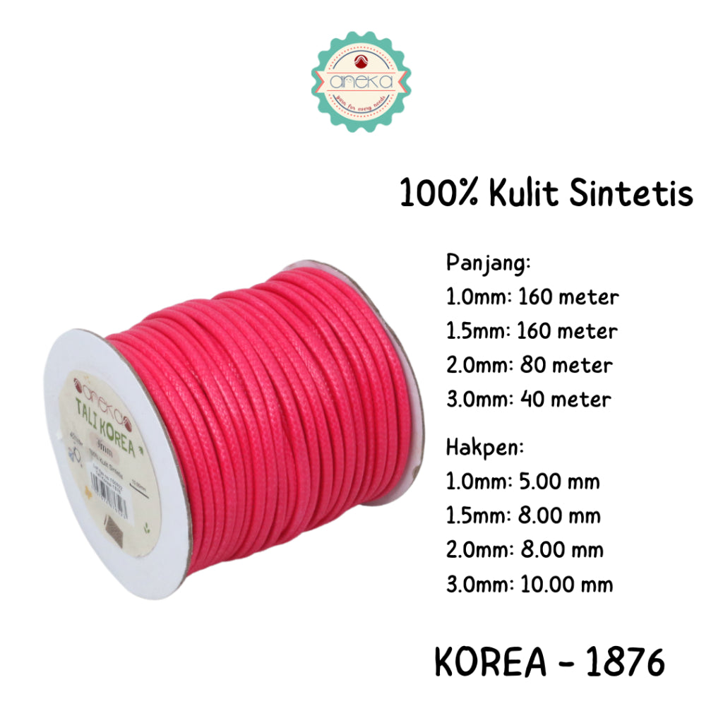 KATALOG - Tali Kulit Gelang Korea Warna / Wax Cord Part 2