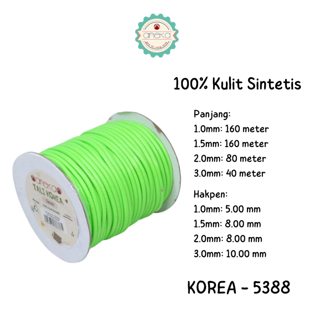 KATALOG - Tali Kulit Gelang Korea Warna / Wax Cord Part 2