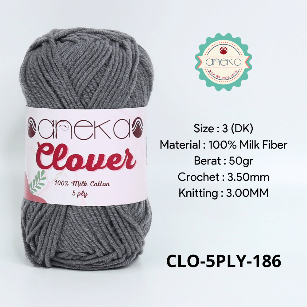 KATALOG - Benang Rajut Clover Katun Susu 5 PLY / 100% Milk Fiber Crochet Knitting Yarn Part 1