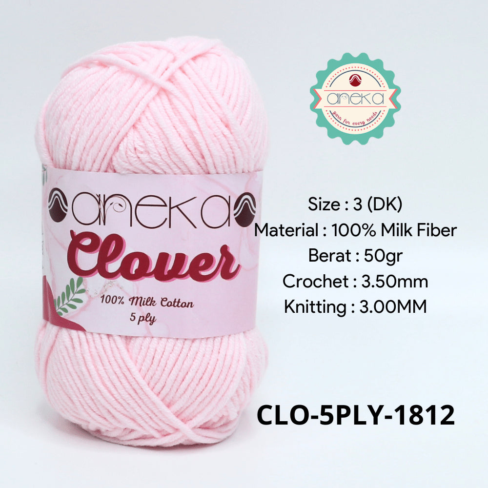 KATALOG - Benang Rajut Clover Katun Susu 5 PLY / 100% Milk Fiber Crochet Knitting Yarn Part 2