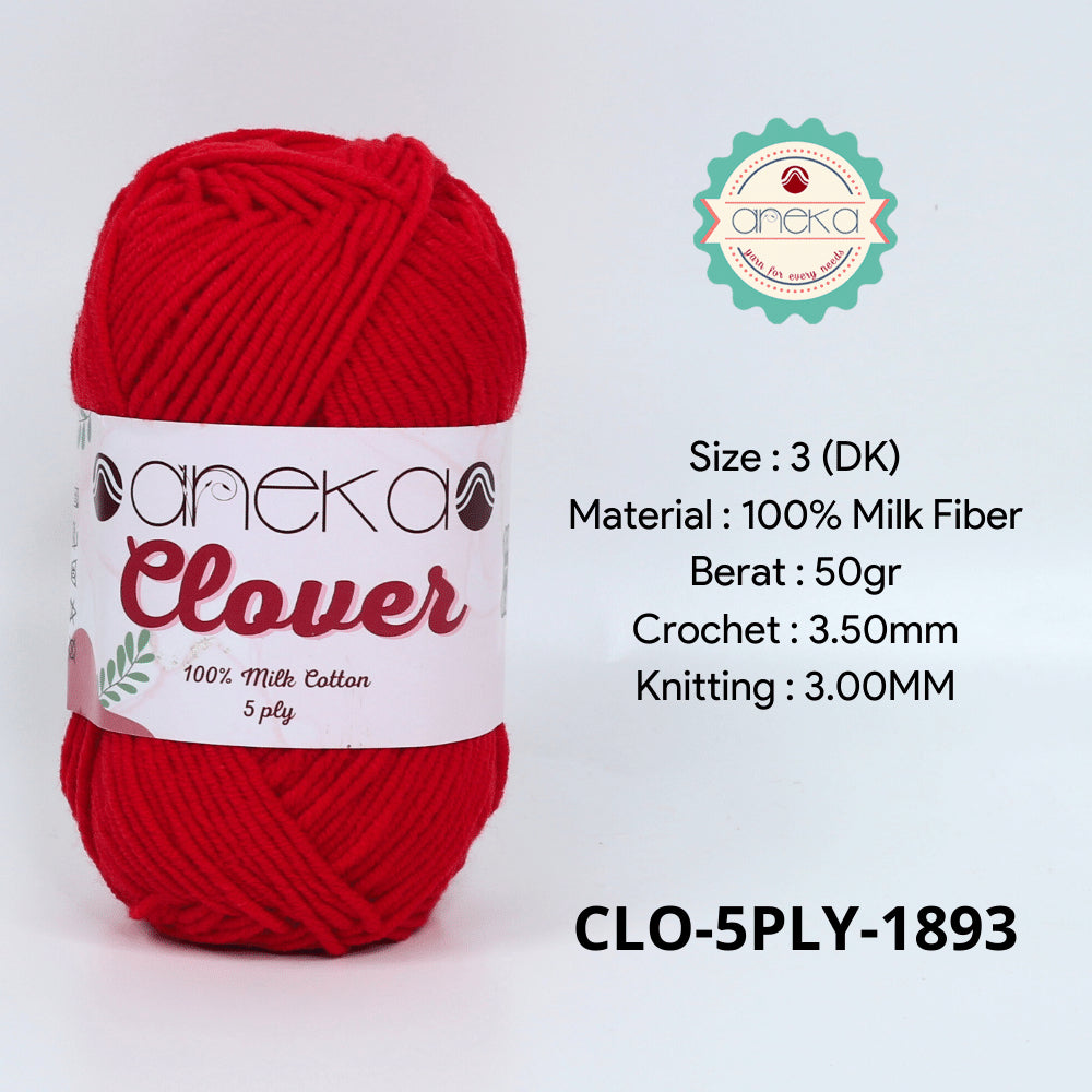 KATALOG - Benang Rajut Clover Katun Susu 5 PLY / 100% Milk Fiber Crochet Knitting Yarn Part 2