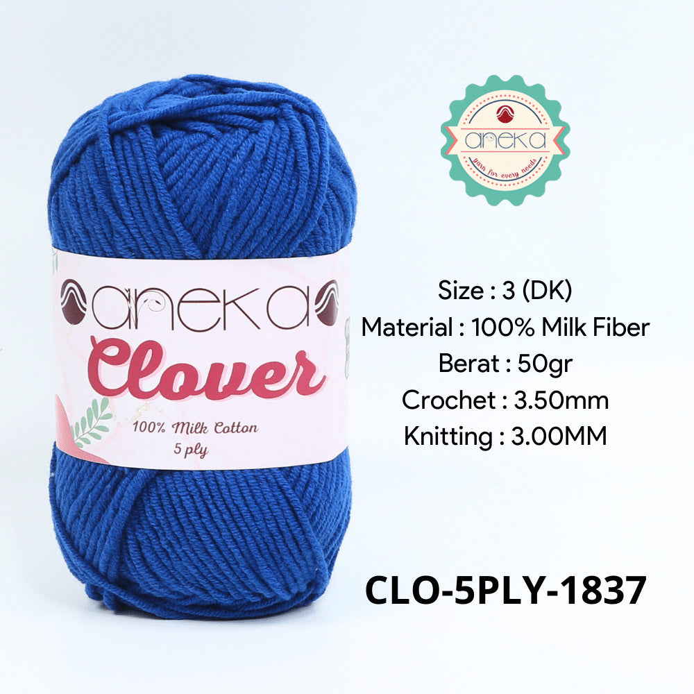 KATALOG - Benang Rajut Clover Katun Susu 5 PLY / 100% Milk Fiber Crochet Knitting Yarn Part 2