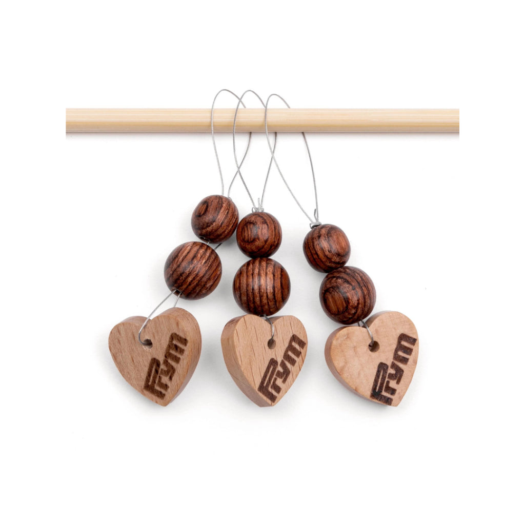 Prym - Stitch Markers Wood / Penanda Rajut Kayu