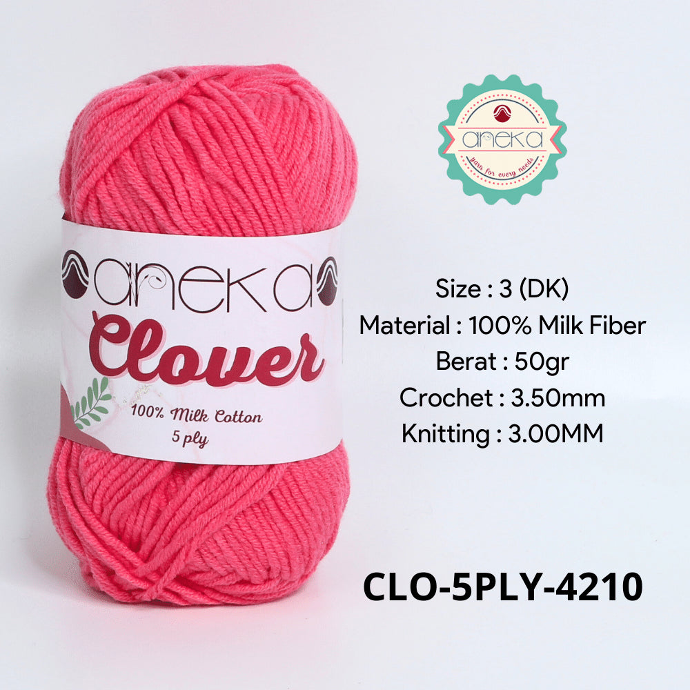 KATALOG - Benang Rajut Clover Katun Susu 5 PLY / 100% Milk Fiber Crochet Knitting Yarn Part 2