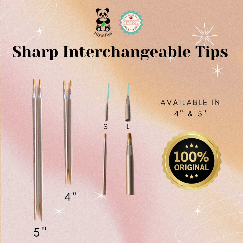 HiyaHiya - Alat Rajut Knitting / Sharp Interchangeable Tips