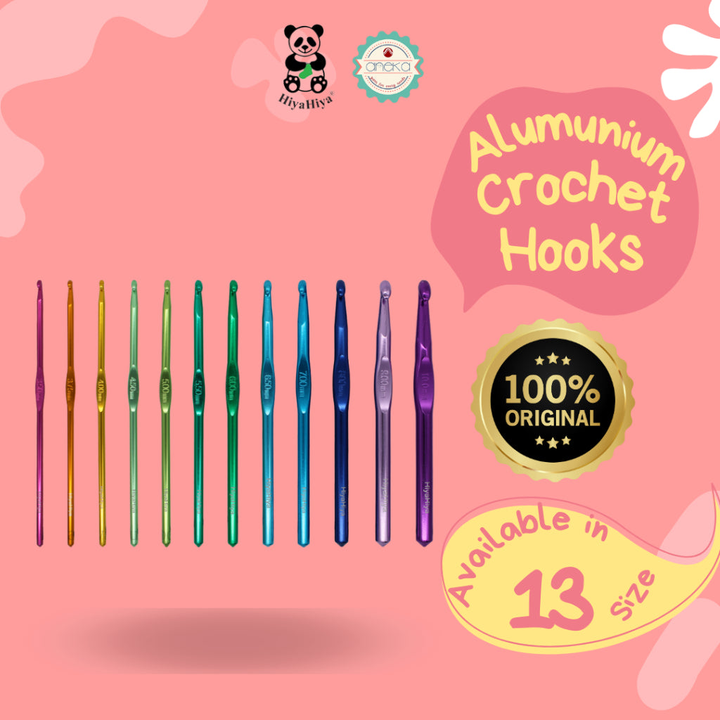 HiyaHiya - Alat Rajut Hakpen Aluminium /  Crochet Hooks