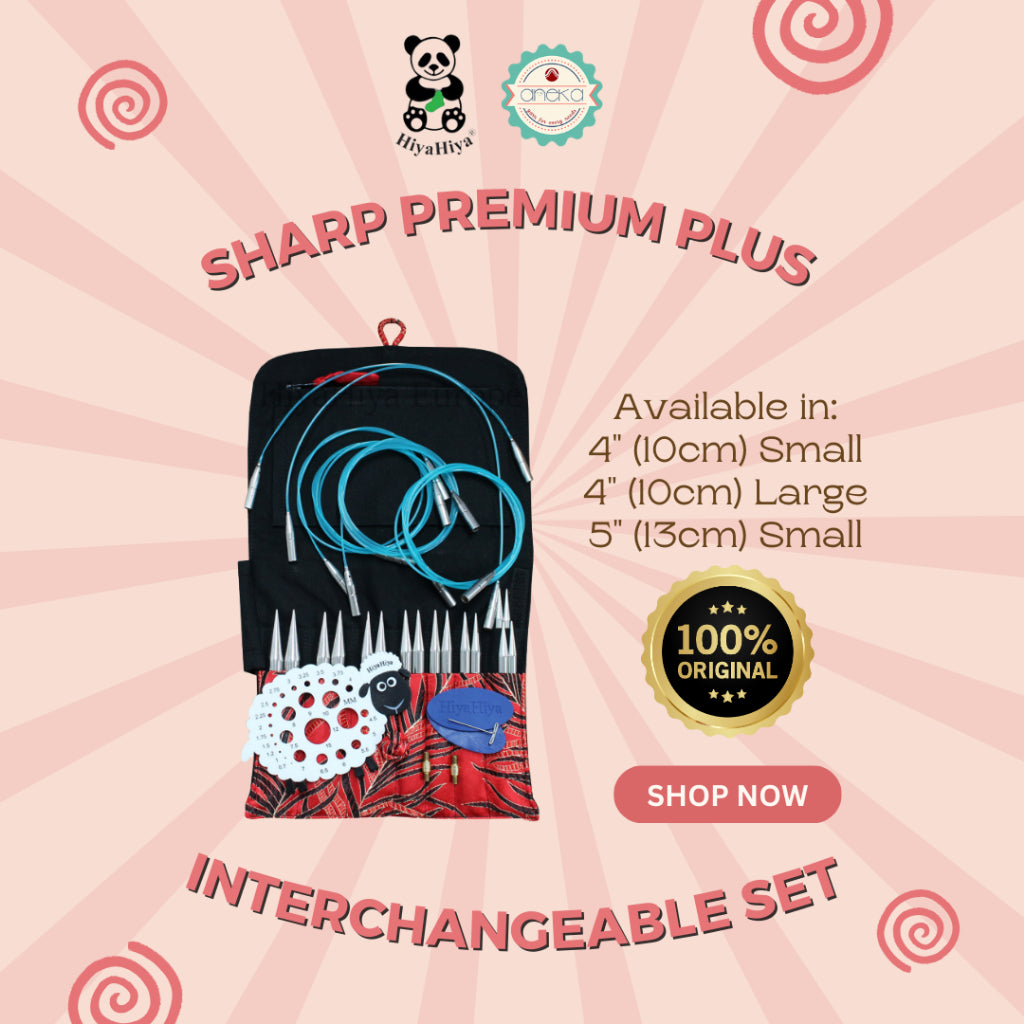 HiyaHiya - Alat Rajut Jarum Knitting Sharp Premium Plus Interchangeable Set