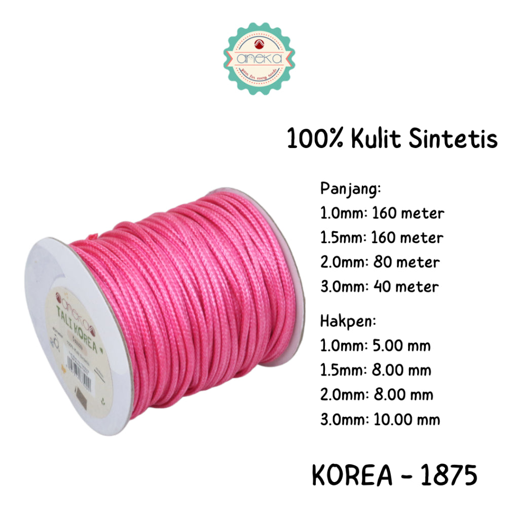 KATALOG - Tali Kulit Gelang Korea Warna / Wax Cord Part 2