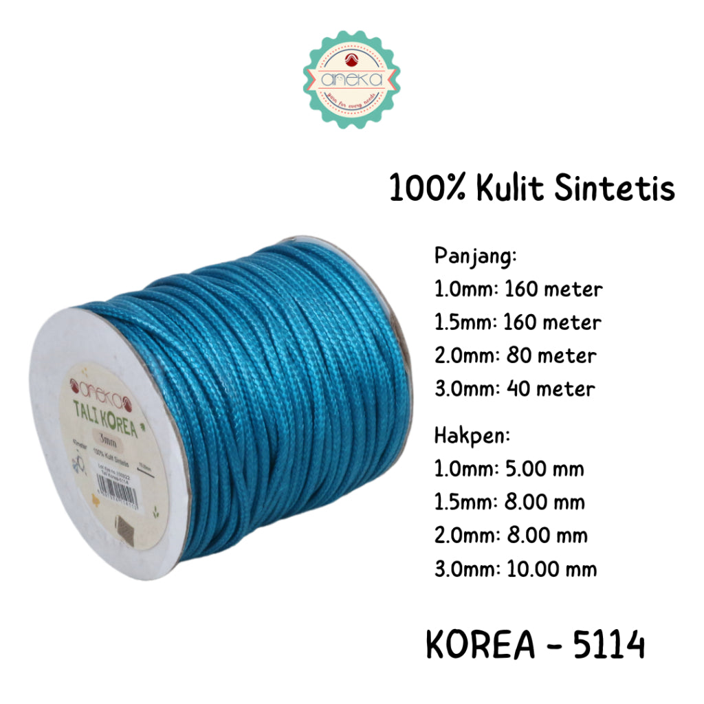 KATALOG - Tali Kulit Gelang Korea Warna / Wax Cord Part 2