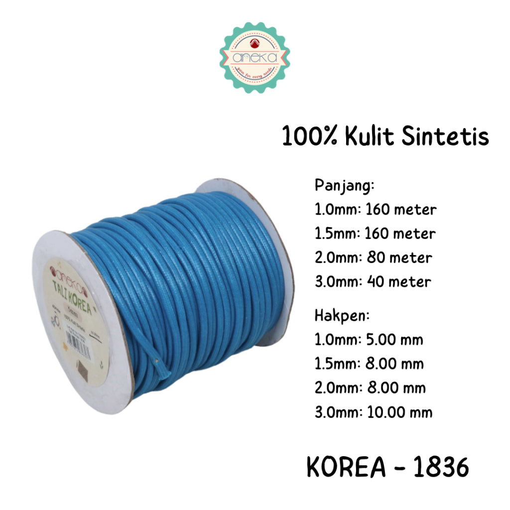 KATALOG - Tali Kulit Gelang Korea Warna / Wax Cord Part 2