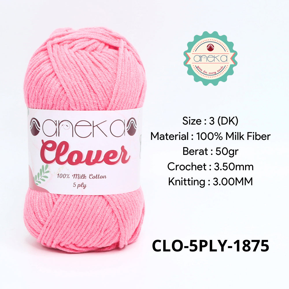 KATALOG - Benang Rajut Clover Katun Susu 5 PLY / 100% Milk Fiber Crochet Knitting Yarn Part 2