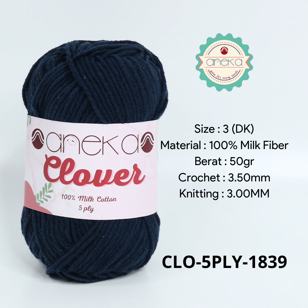 KATALOG - Benang Rajut Clover Katun Susu 5 PLY / 100% Milk Fiber Crochet Knitting Yarn Part 2