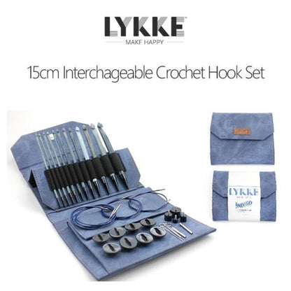 Lykke - Indigo Crochet Hook Set / Alat Rajut Jarum Hakpen Knitting