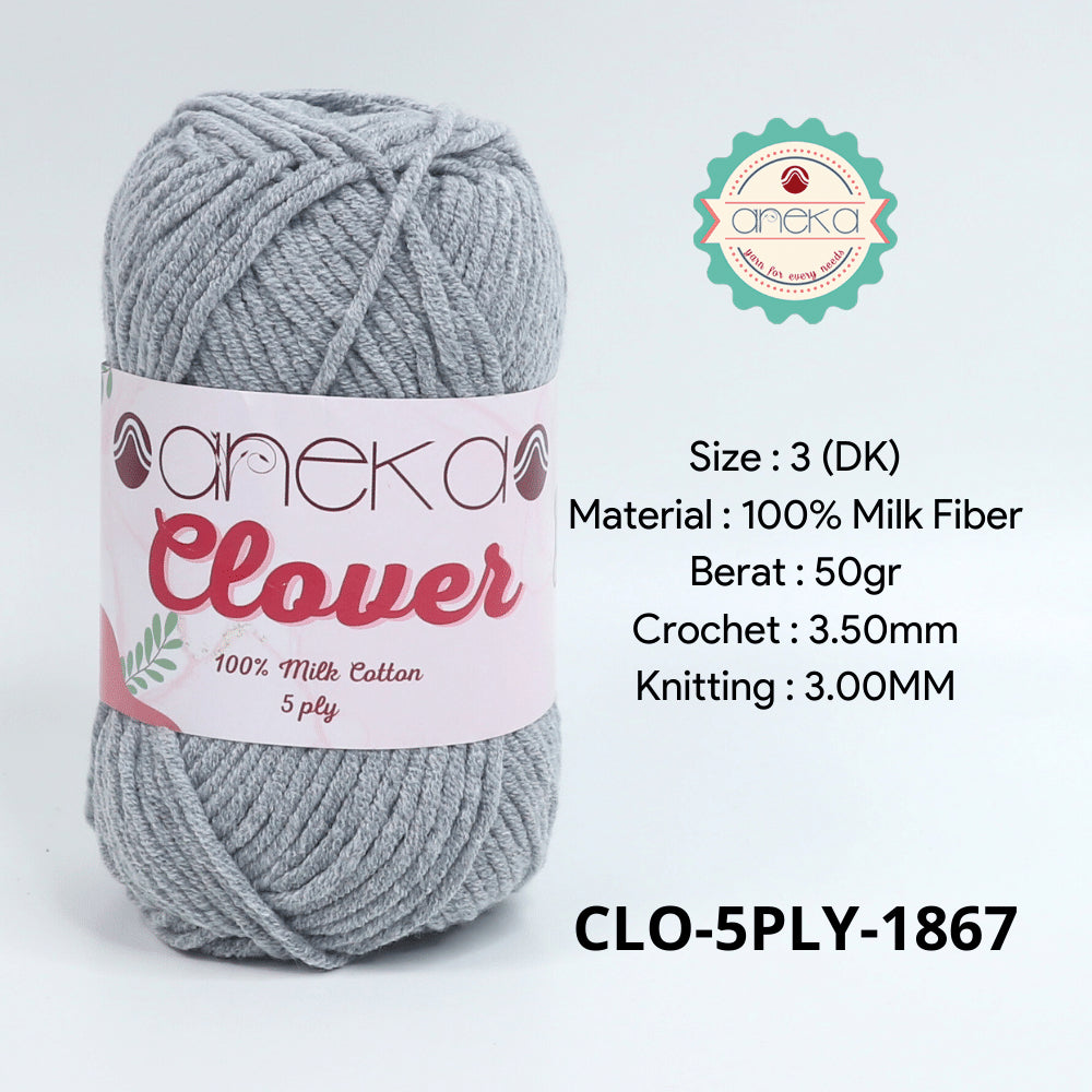 KATALOG - Benang Rajut Clover Katun Susu 5 PLY / 100% Milk Fiber Crochet Knitting Yarn Part 1