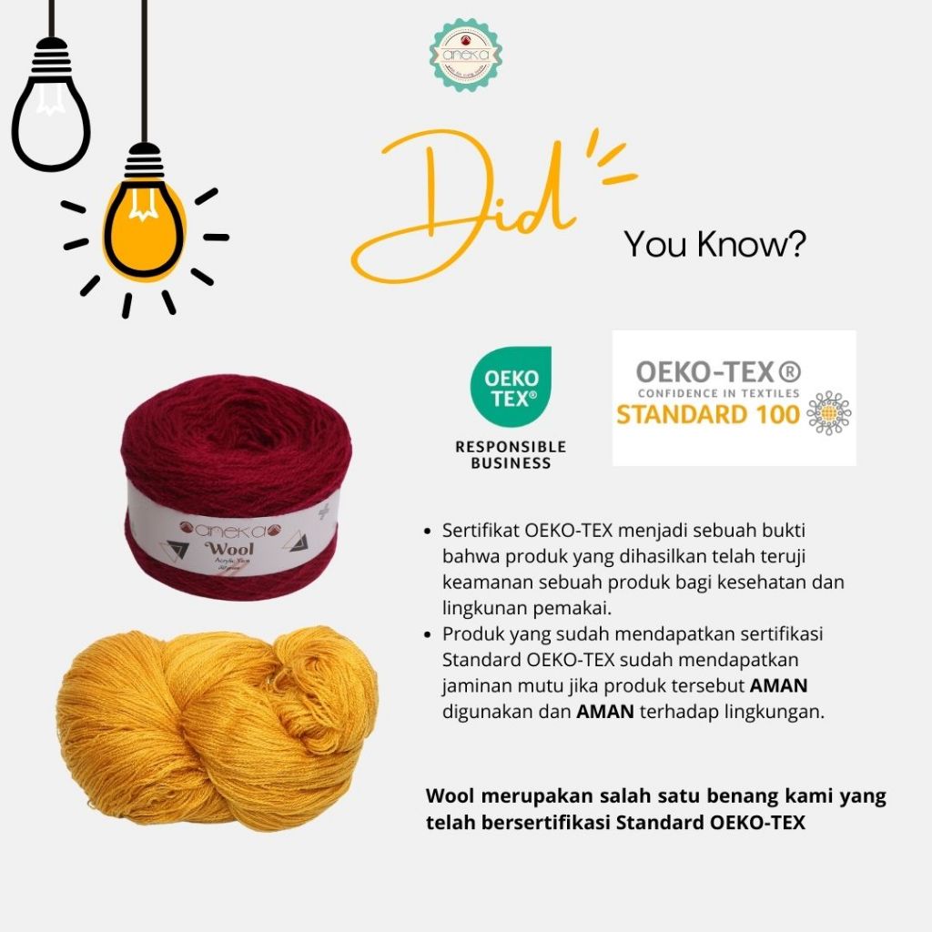 KATALOG - Benang Rajut Wool / Wol / Siet Yarn 200 gram VONEL (BENTUK HANK, TIDAK DIGULUNG) PART 1