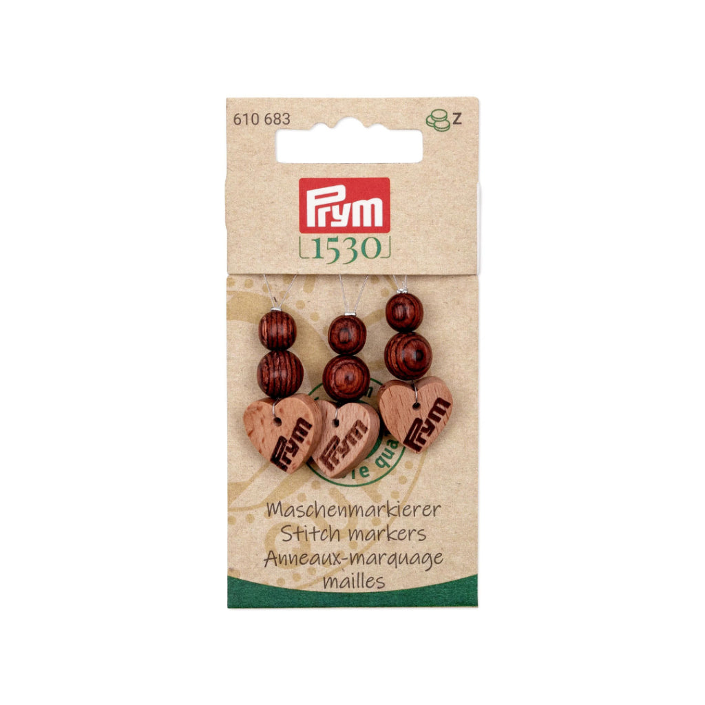 Prym - Stitch Markers Wood / Penanda Rajut Kayu