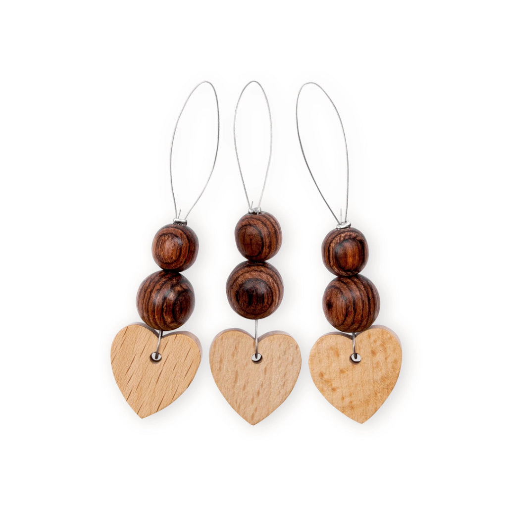 Prym - Stitch Markers Wood / Penanda Rajut Kayu