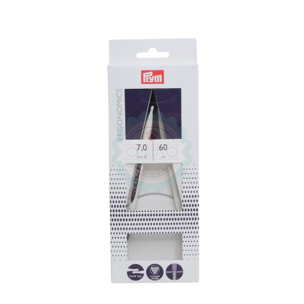 PRYM - Circular Knitting Needles Ergonomics 60cm / Jarum Rajut