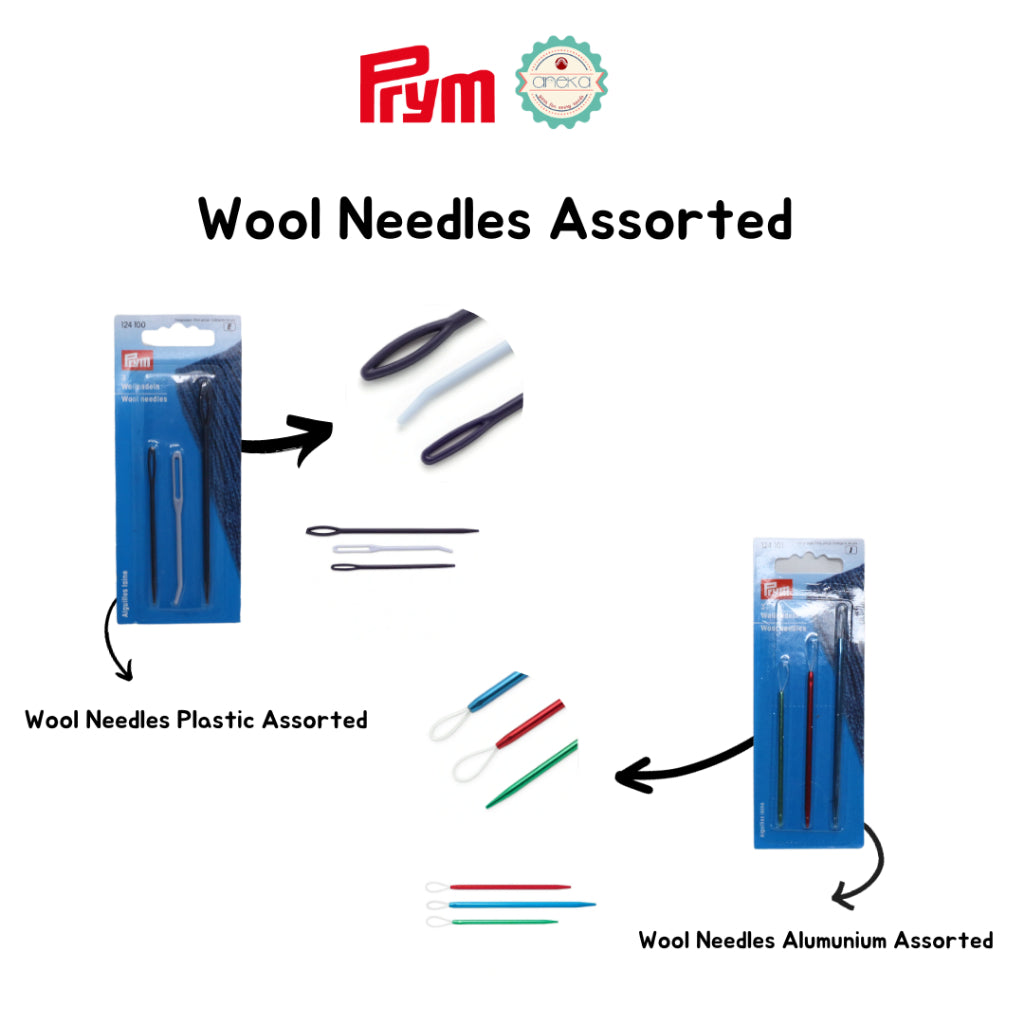 Prym - Wool Needles Plastic / Alumunium Assorted