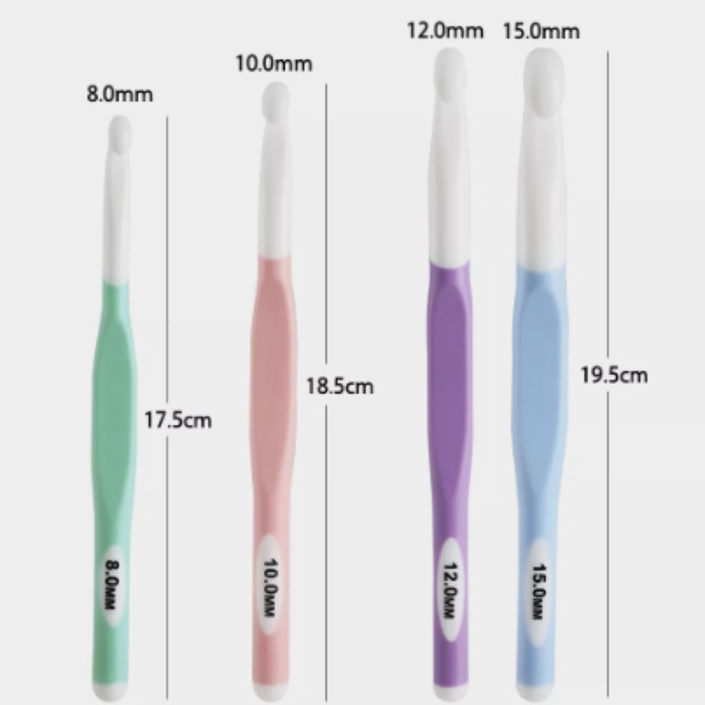 ANEKA - Hakpen / Crochet Hook Jumbo Warna Plastik - PCS