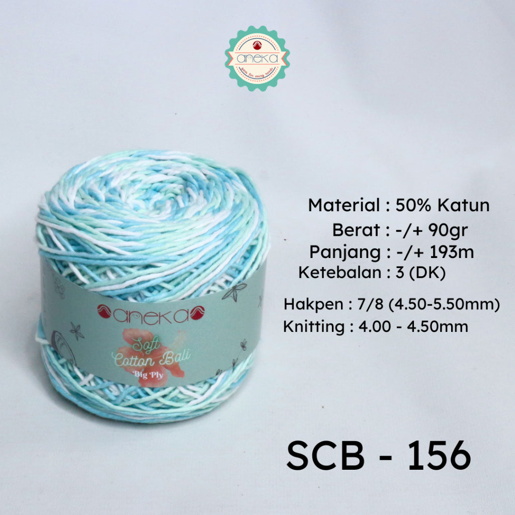 KATALOG - Benang Rajut Katun Bali Sembur Mix / Soft Cotton Big Ply Mambo