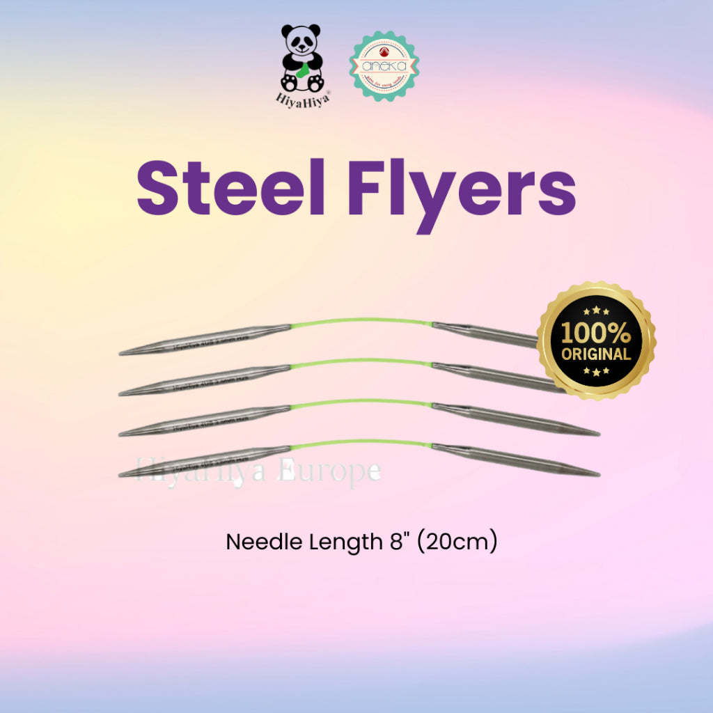 HIYAHIYA - Alat Rajut Knitting Steel Flyers