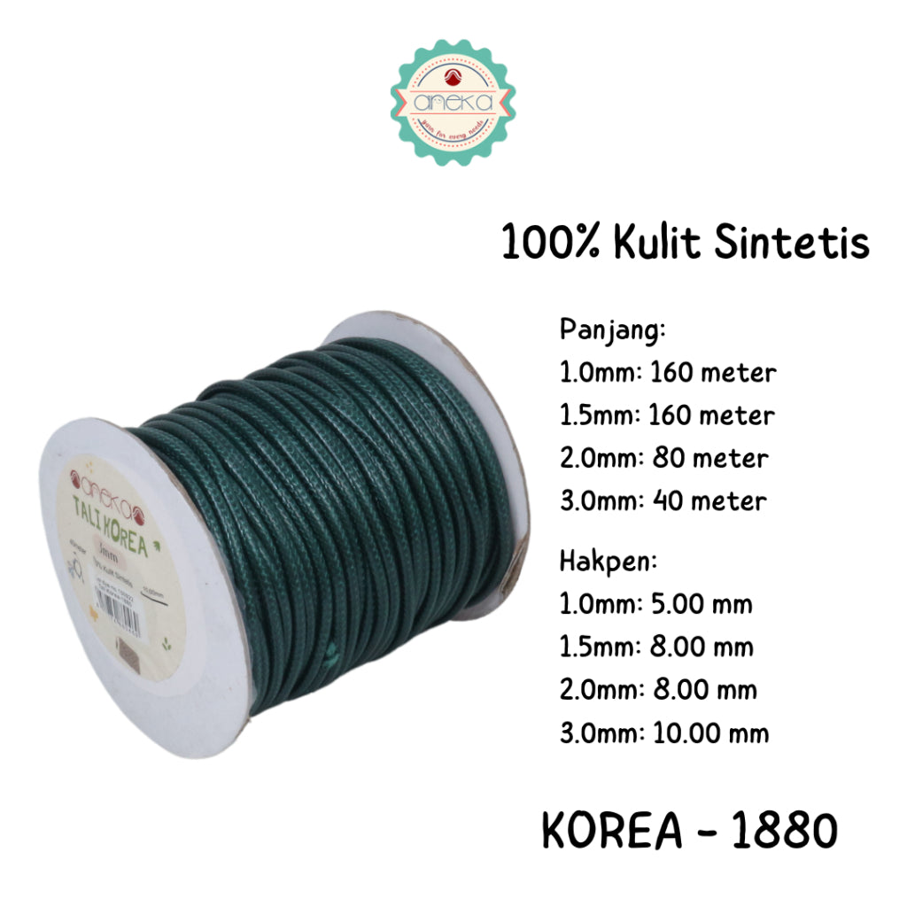 KATALOG - Tali Kulit Gelang Korea Warna / Wax Cord Part 2