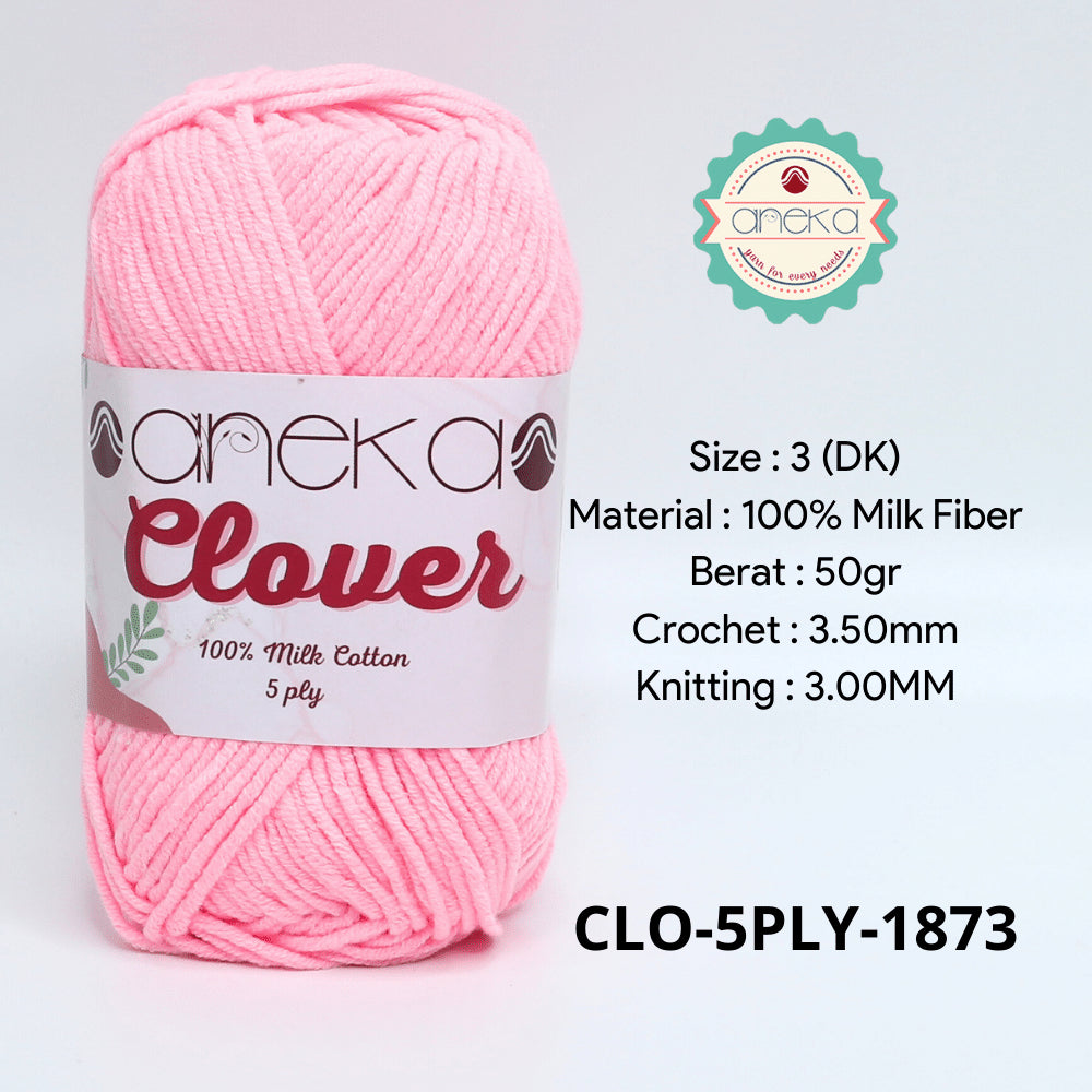 KATALOG - Benang Rajut Clover Katun Susu 5 PLY / 100% Milk Fiber Crochet Knitting Yarn Part 2