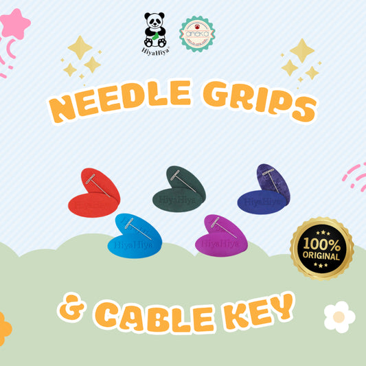 HiyaHiya - Alat Rajut Knitting Needles Grips & Cable Key