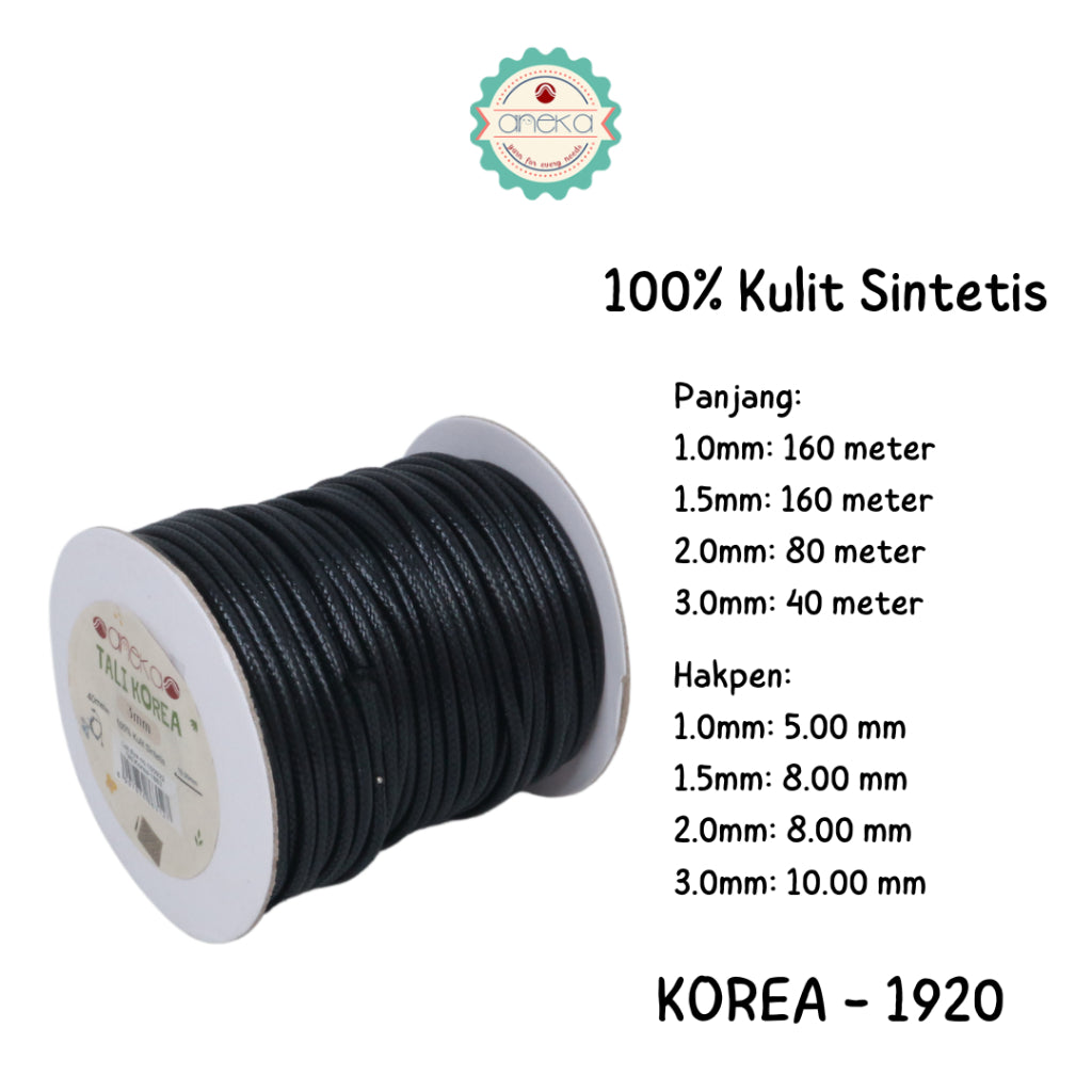 KATALOG - Tali Kulit Gelang Korea Warna / Wax Cord Part 2