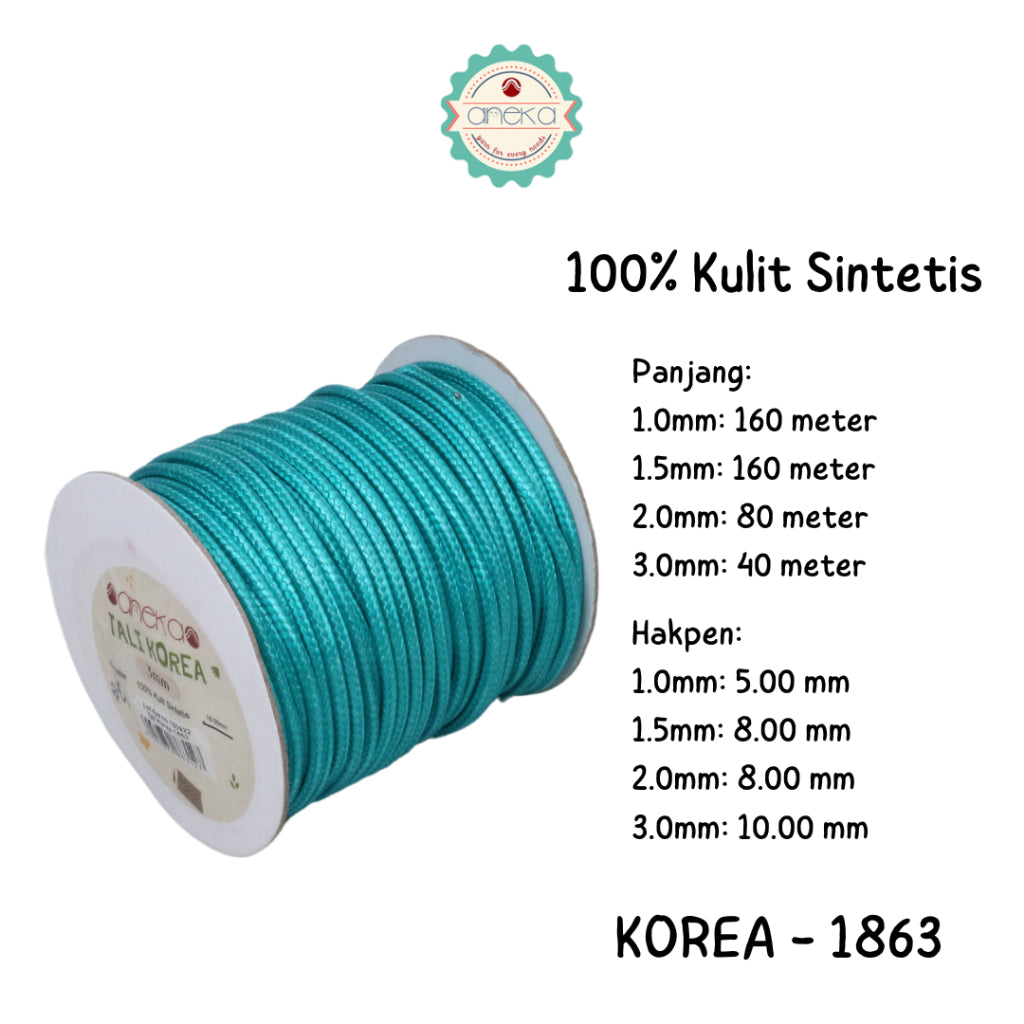 KATALOG - Tali Kulit Gelang Korea Warna / Wax Cord Part 2