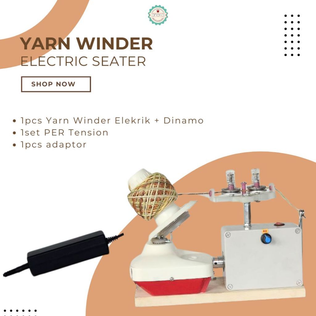 ANEKA - Wool Yarn Winder Electric Automatic / Penggulung Benang Elektrik Otomatis