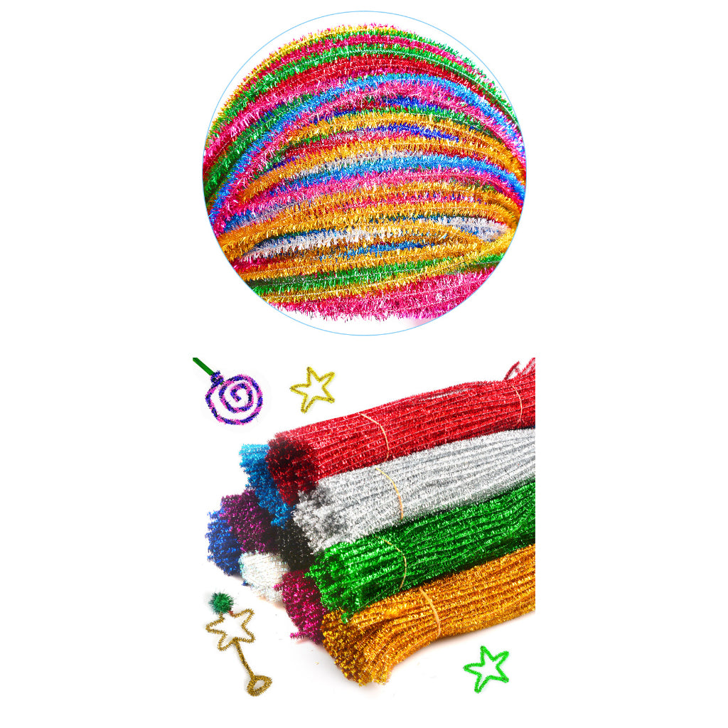 AnekaBenang - Merci Feather Wire / Metallic Glitter Chenille Stalk / Pipe Cleaner DIY Bouquet