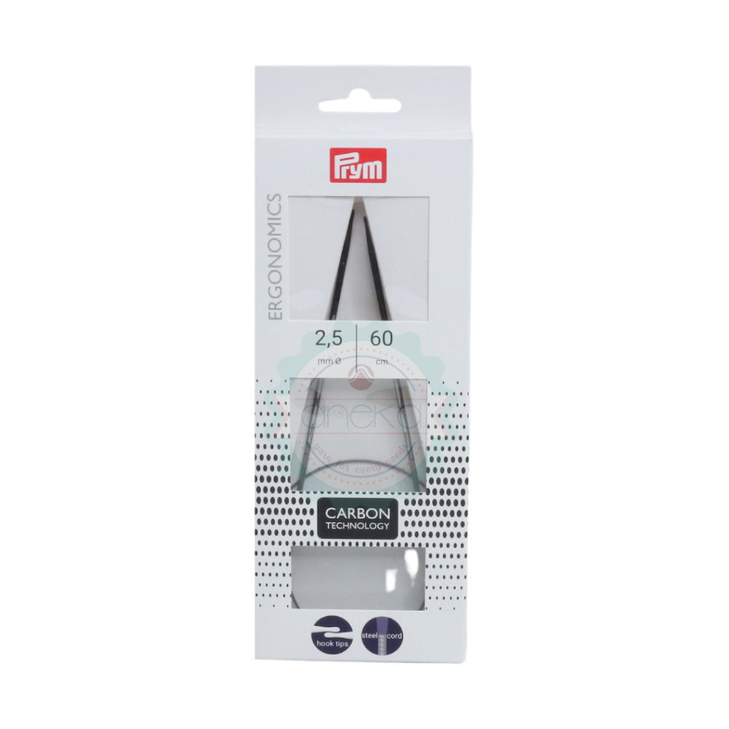 PRYM - Circular Knitting Needles Ergonomics 60cm / Jarum Rajut