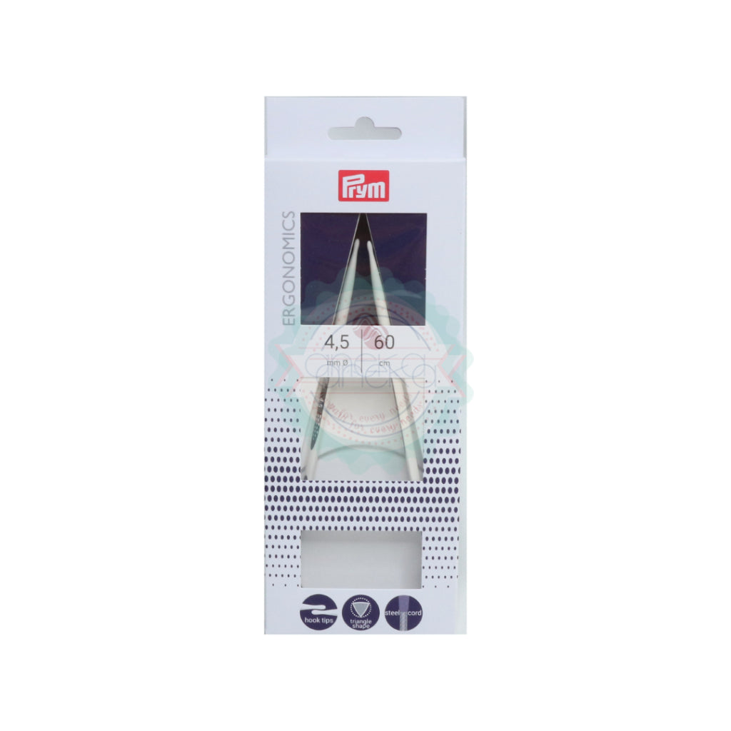 PRYM - Circular Knitting Needles Ergonomics 60cm / Jarum Rajut