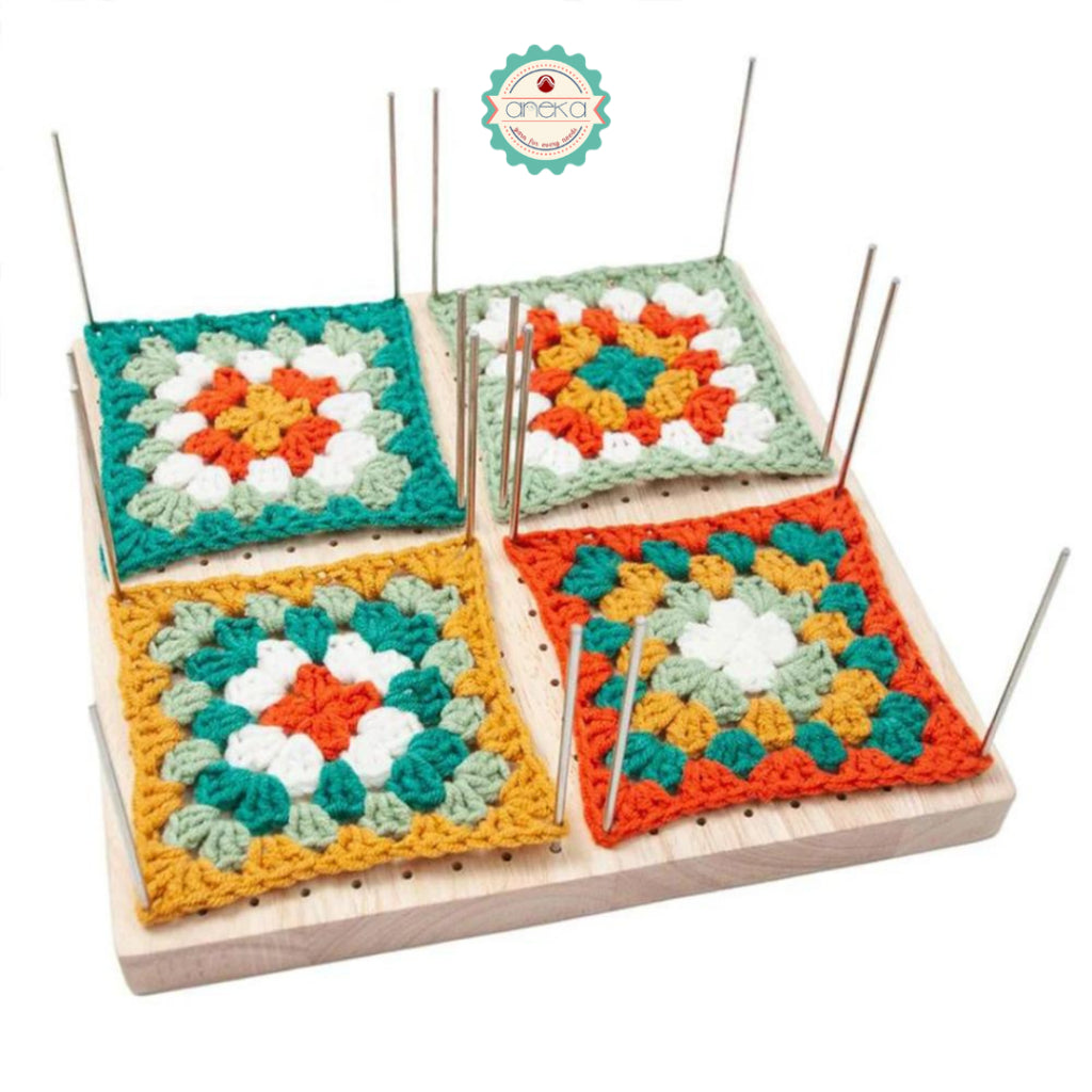 AnekaBenang - Blocking Board Granny Square / Papan Rajut