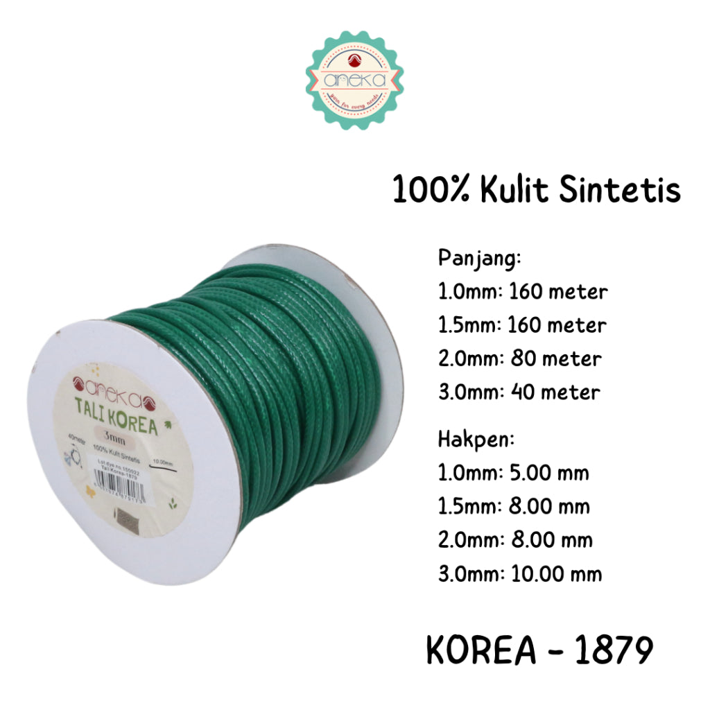 KATALOG - Tali Kulit Gelang Korea Warna / Wax Cord Part 2