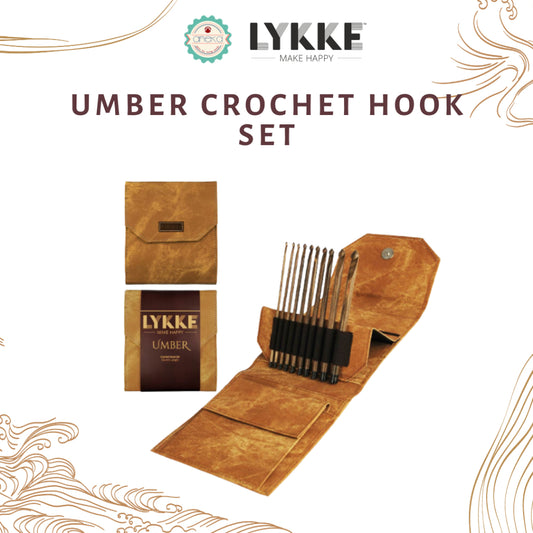 Lykke - Umber Crochet Hook Set / Alat Rajut Jarum Knitting