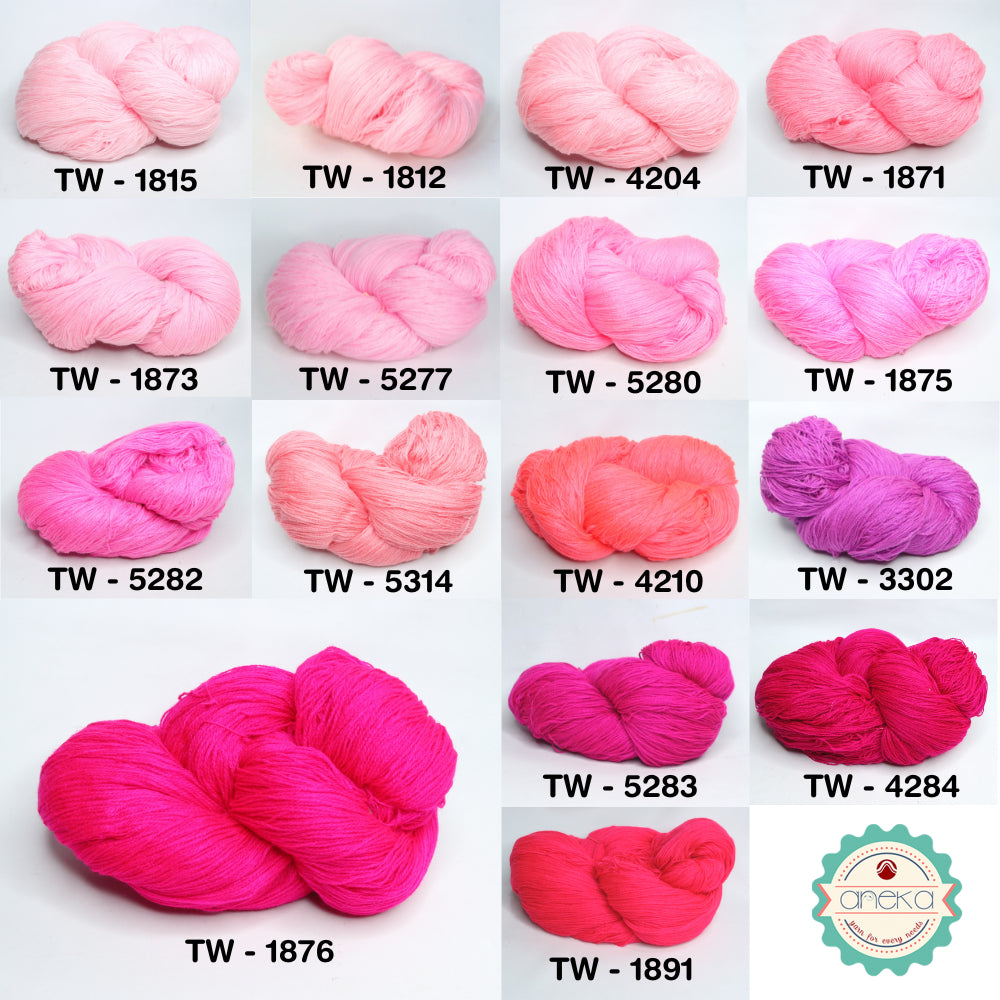 KATALOG - Benang Rajut Wool Aneka / Wol / Siet Yarn 200 gram (BENTUK HANK, TIDAK DIGULUNG) Part 1