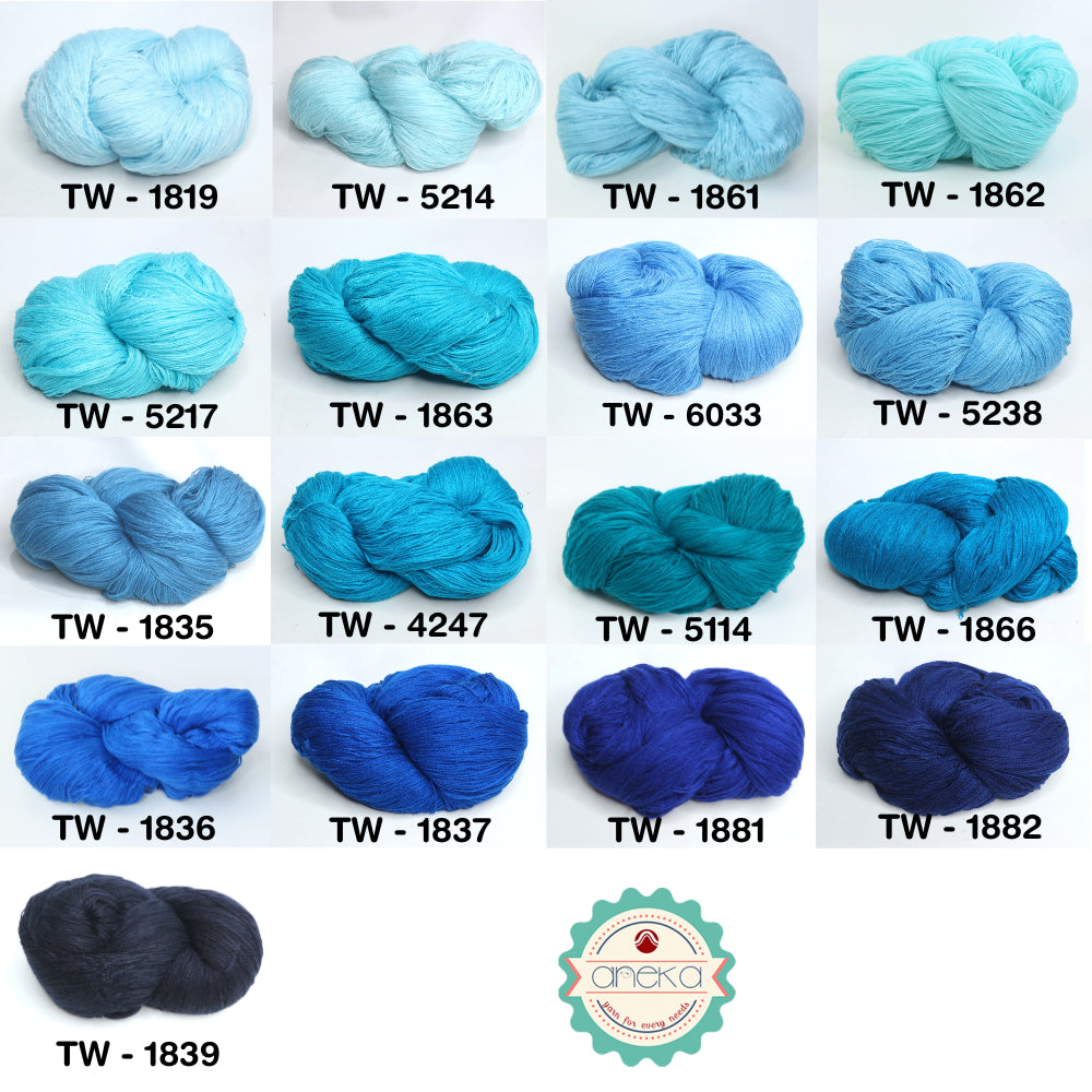 KATALOG - Benang Rajut Wool Aneka / Wol / Siet Yarn 200 gram (BENTUK HANK, TIDAK DIGULUNG) Part 1